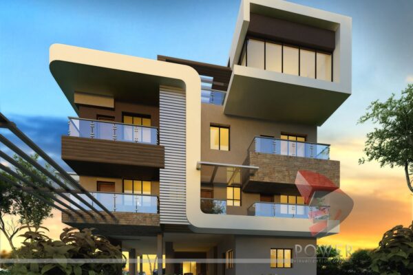The Different Types of Architectural Rendering Explained 3d residential rendering evening view design