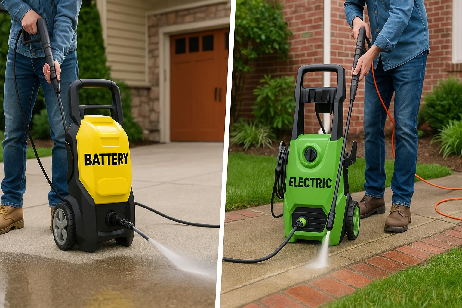 Battery and Electric Pressure Washers